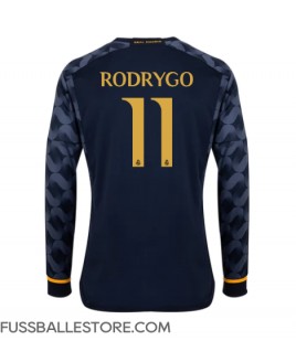 Günstige Real Madrid Rodrygo Goes #11 Auswärtstrikot 2023-24 Langarm
